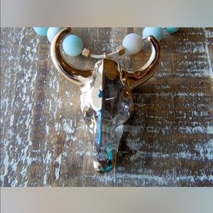 Bull  skull necklace
